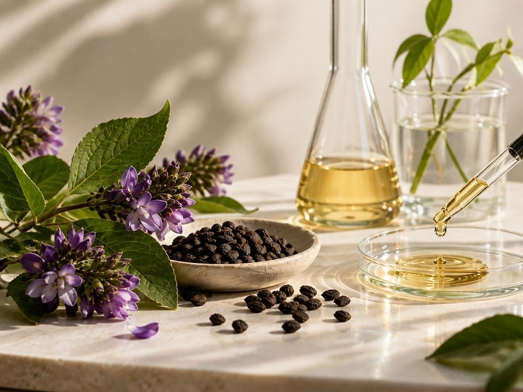 Natural retinol alternatives with bakuchiol and botanical skincare ingredients