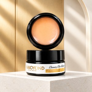 BIOYOND Multi Purpose Beauty Balm in black jar with floral botanical formula